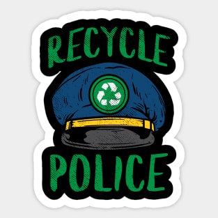 Recycle Police Sticker